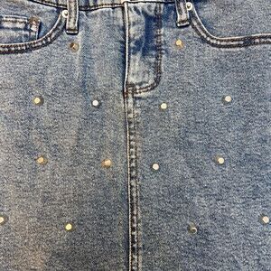 Wild Fable Studded Denim Mini Skirt